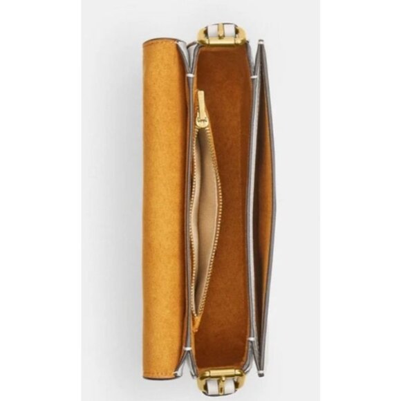 NEW!!! Coach White/Chalk Leather Sage Shoulder Bag/Crossbody with Adjustable Str - Picture 4 of 12